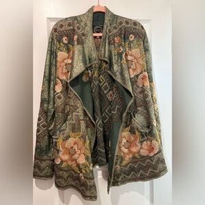 Johnny Was BIYA METALLIC SHORT SWEATER Limited Edition